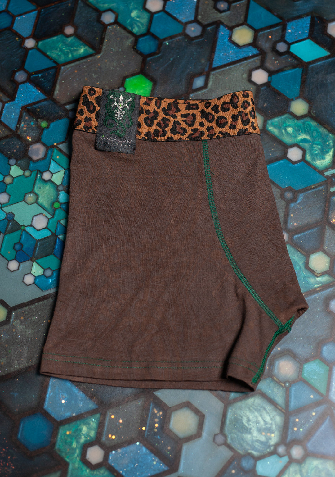 Underwear Men BAMBOO Veg Dye Veg Print - Brown POPPYFIELDS Leopard